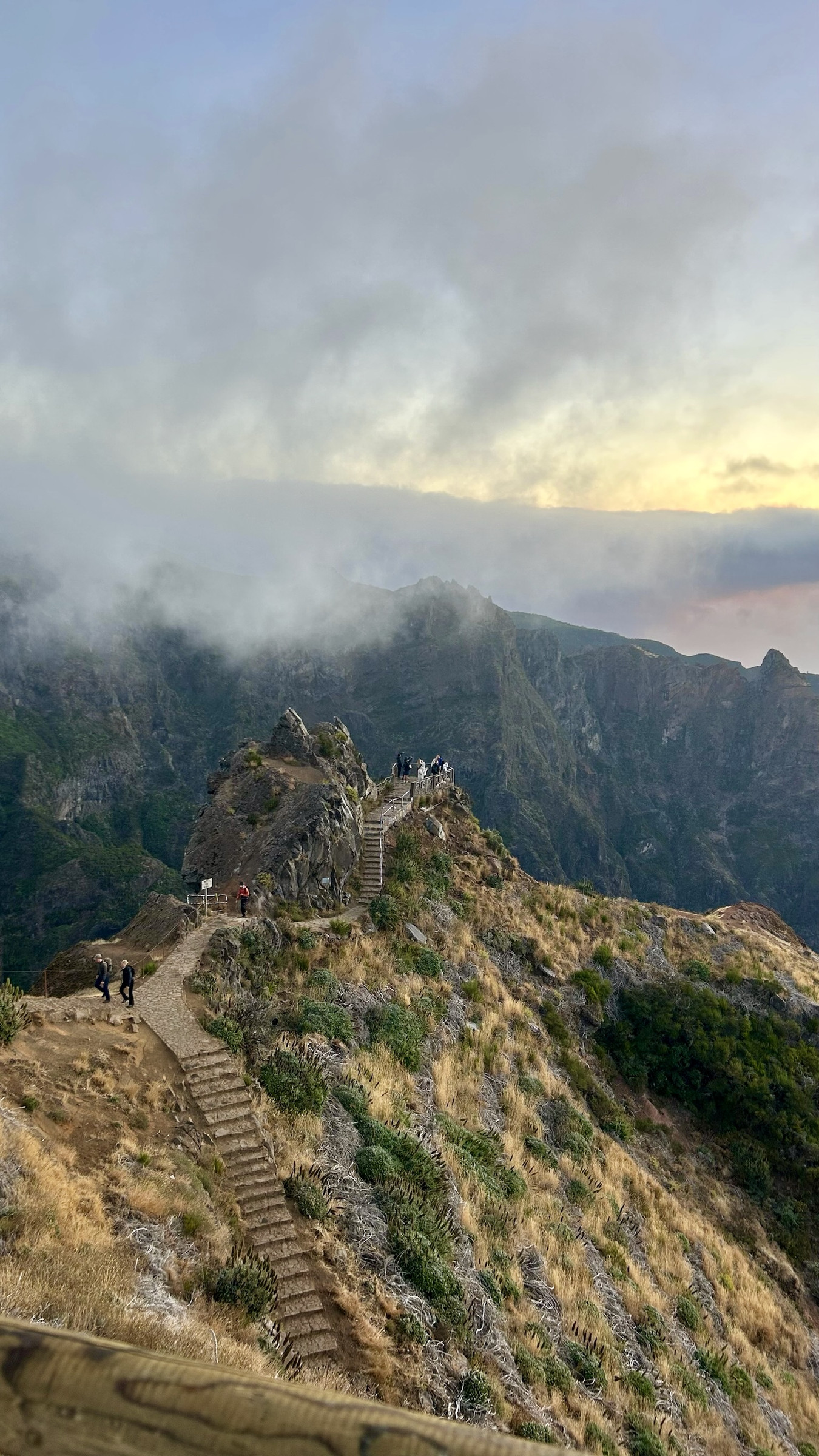 Hiking in the clouds